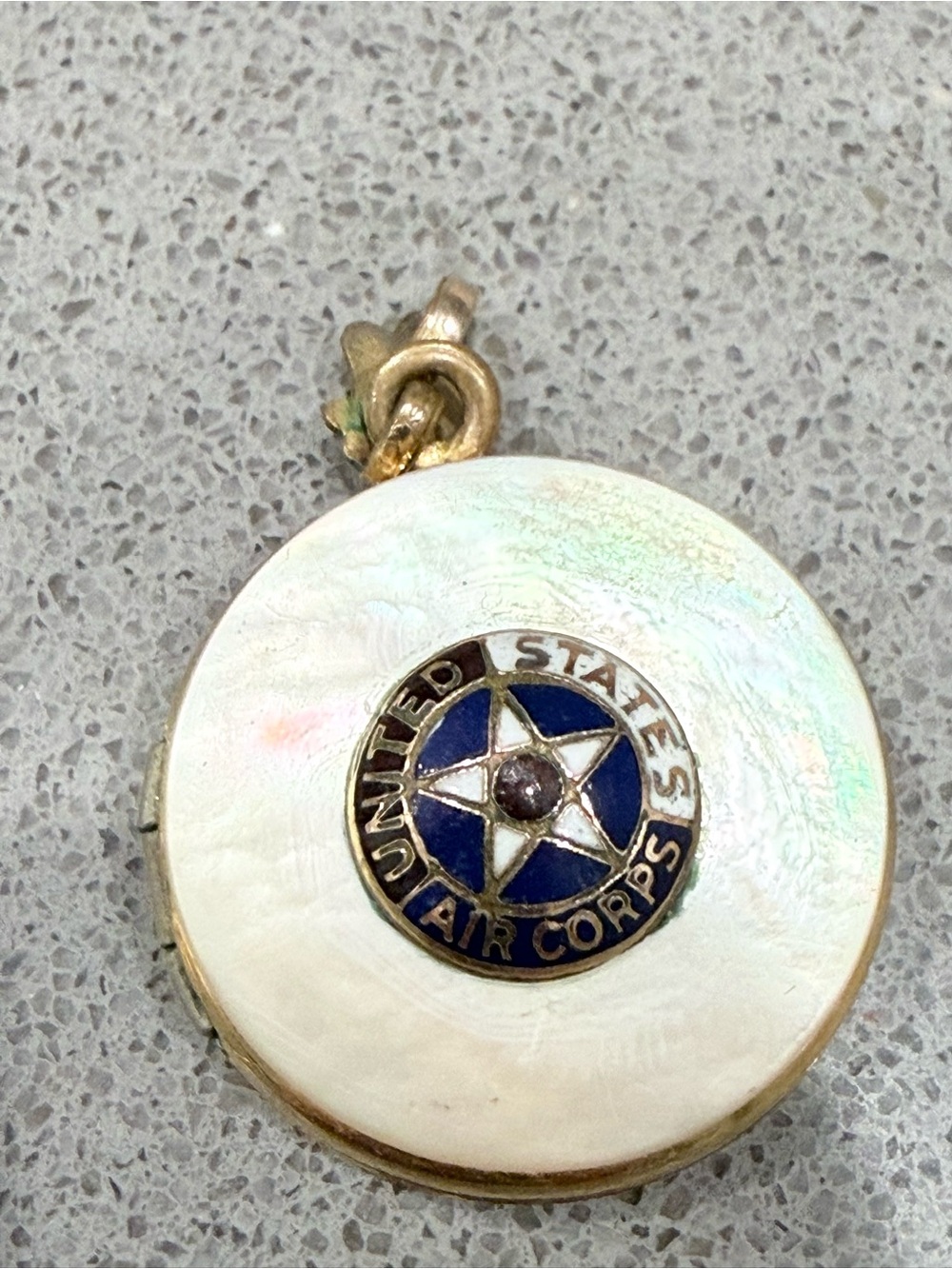 World War II era United States Army Air Corps (USAAC) "Sweetheart" locket.